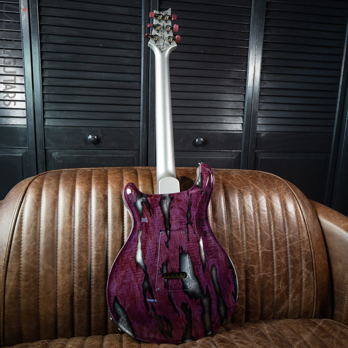 PRS Private Stock Hollowbody II Tremolo Piezo Spalted Maple Purple - Image 8