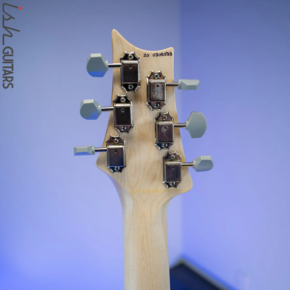 PRS Silver Polar Blue Maple Fretboard - Image 13