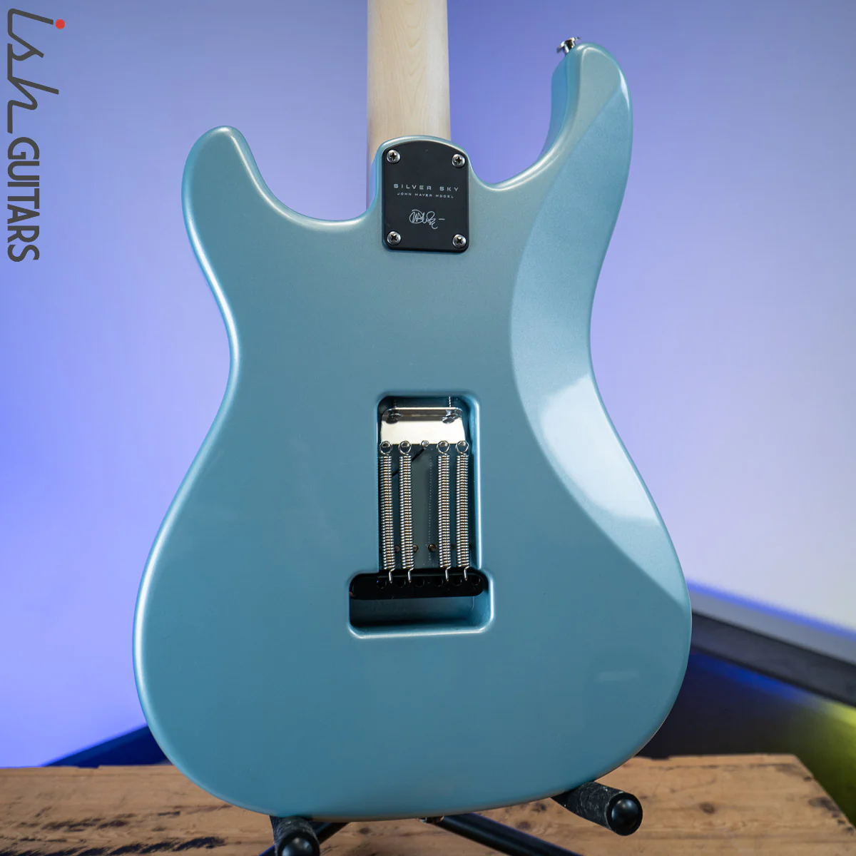 PRS Silver Polar Blue Maple Fretboard - Image 9