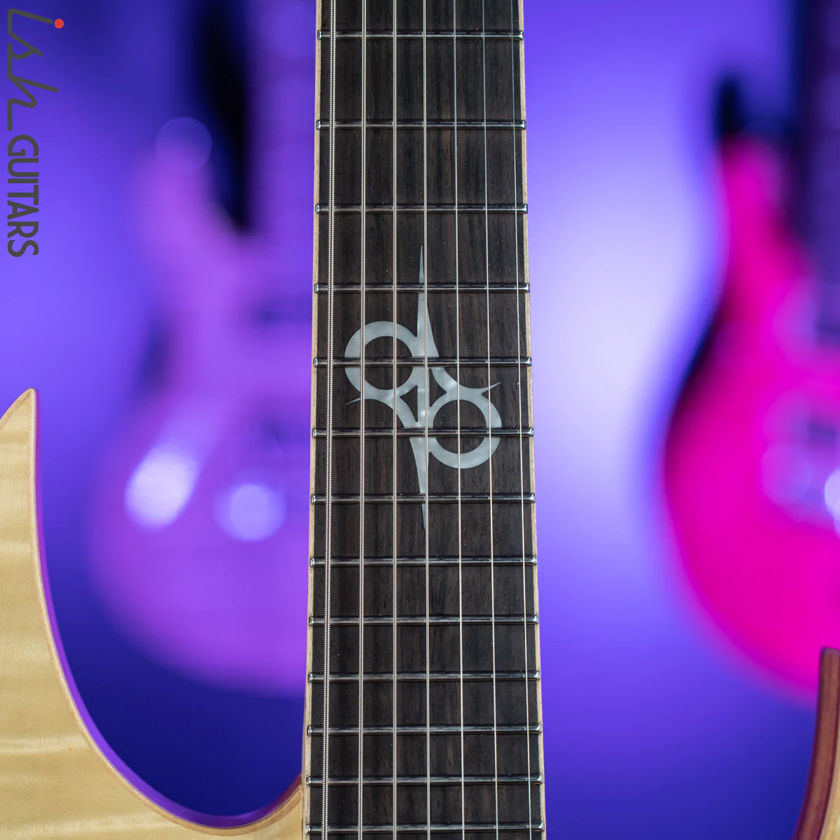 2020 Solar SB1.7FRFM 7-String Electric Guitar Flame Natural Matte - Image 6