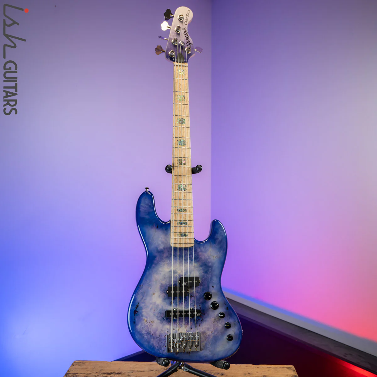 2020 Spector Coda 5 String Nebula Tie Dye Bass Guitar - Image 2