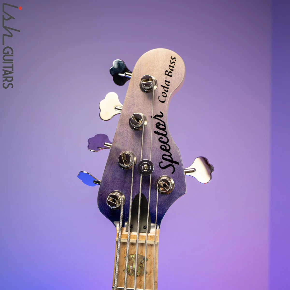 2020 Spector Coda 5 String Nebula Tie Dye Bass Guitar - Image 7