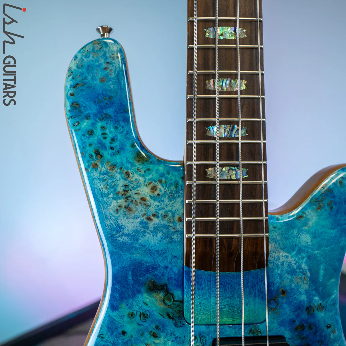 Spector NS-2BO Blue Tie Dye 4 String Bass Guitar - Image 3