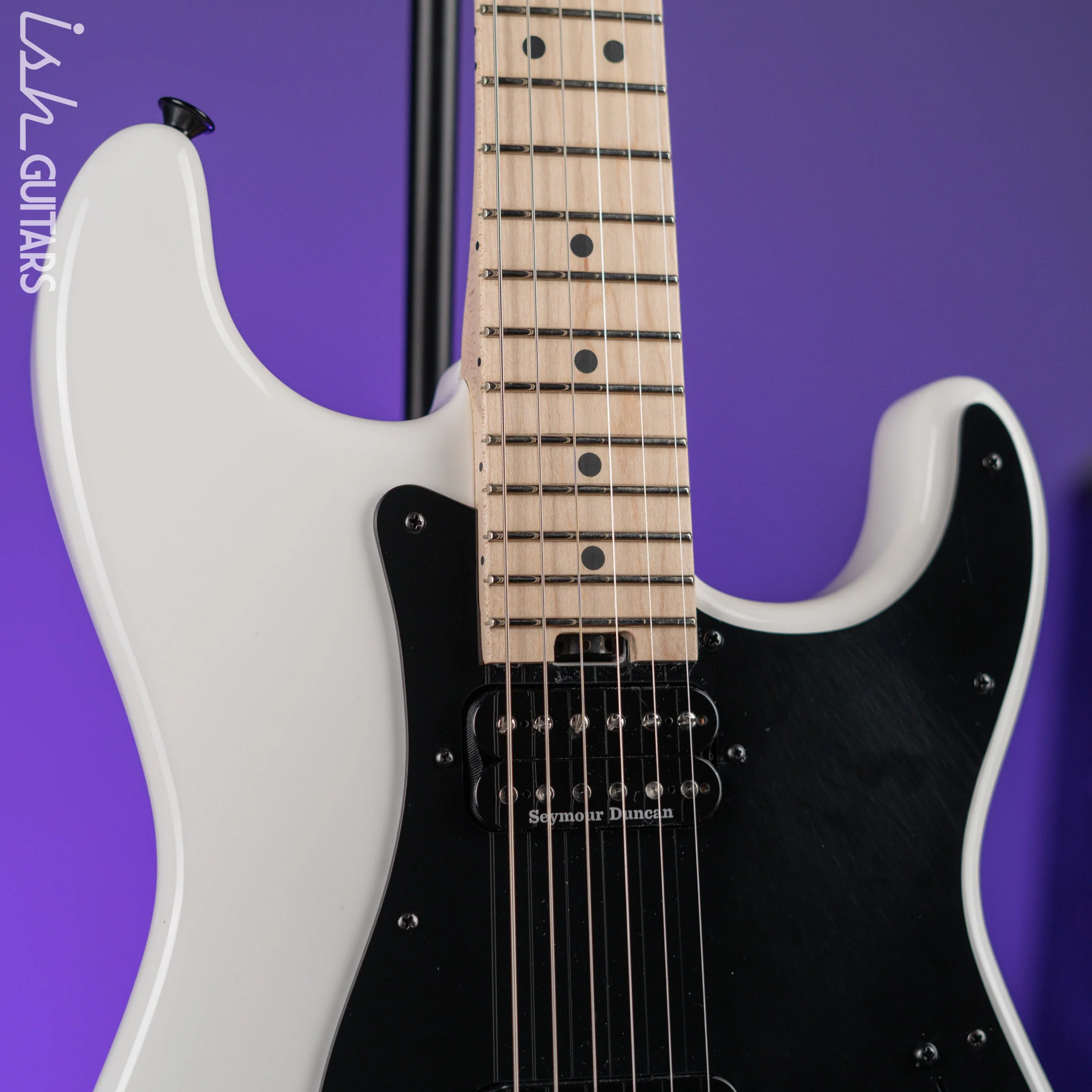 2021 Charvel Pro-Mod So-Cal Style 1 2H FR Electric Guitar Snow White - Image 3