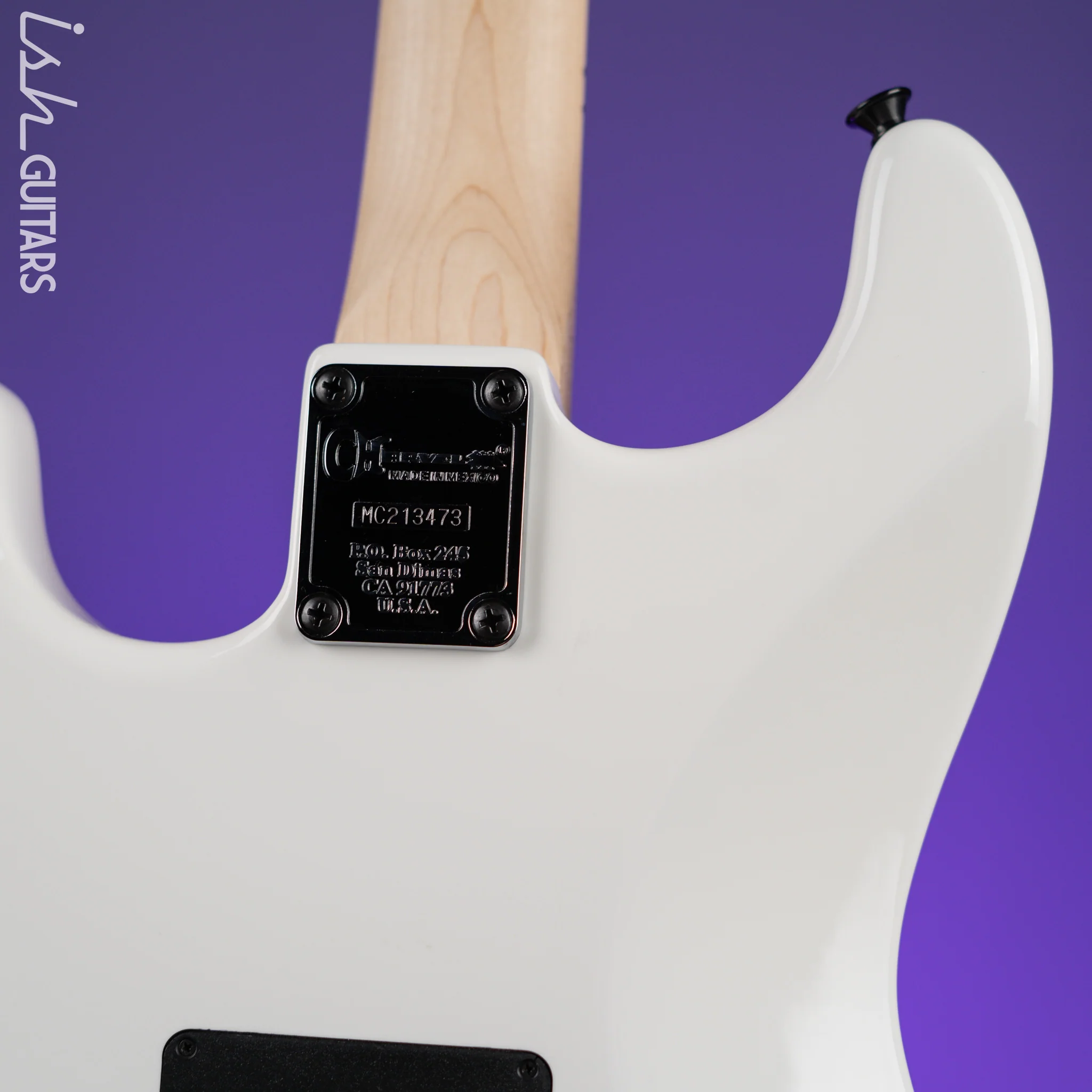 2021 Charvel Pro-Mod So-Cal Style 1 2H FR Electric Guitar Snow White - Image 8