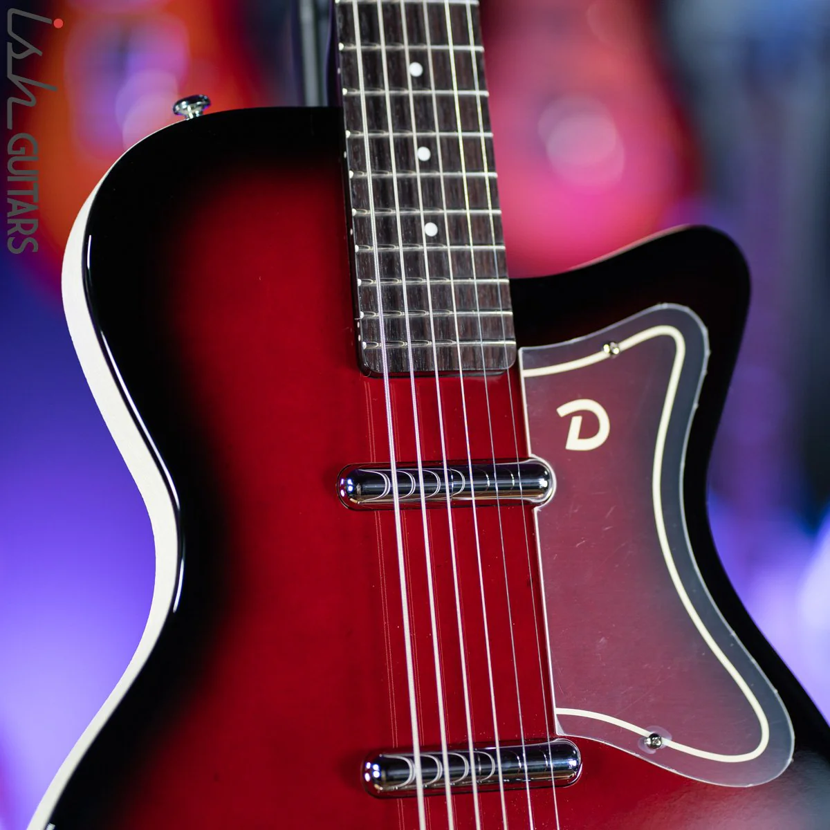 Danelectro 56 Singlecut Baritone Red Burst - Image 2