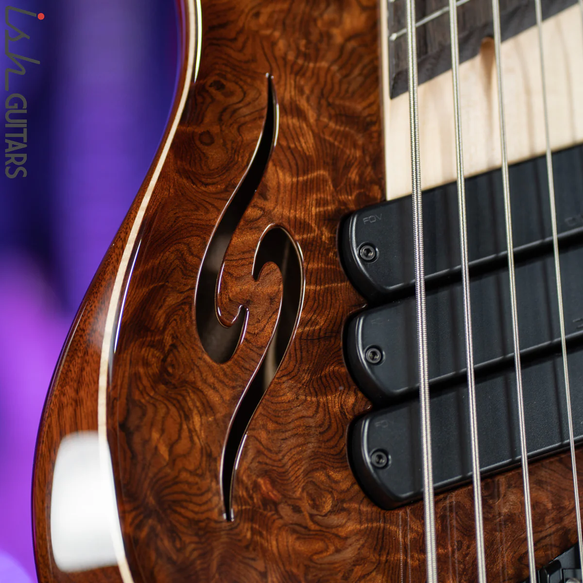 Dingwall Afterburner II 5-String Redwood Natural to Antique Burst - Image 5