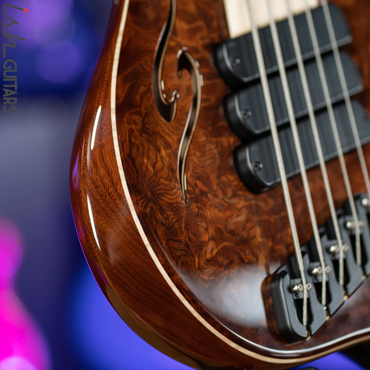 Dingwall Afterburner II 5-String Redwood Natural to Antique Burst - Image 6