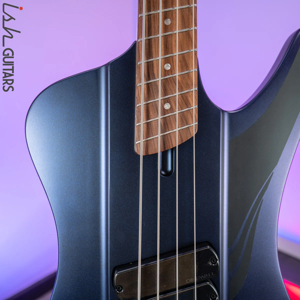 Dingwall D-ROC 4-String Standard Matte Blue to Purple Colorshift - Image 3