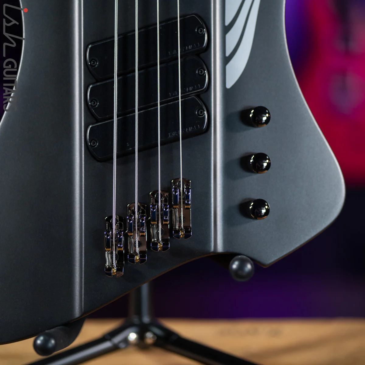 Dingwall D-ROC 4-String Standard Matte Metallic Black B-Stock - Image 4