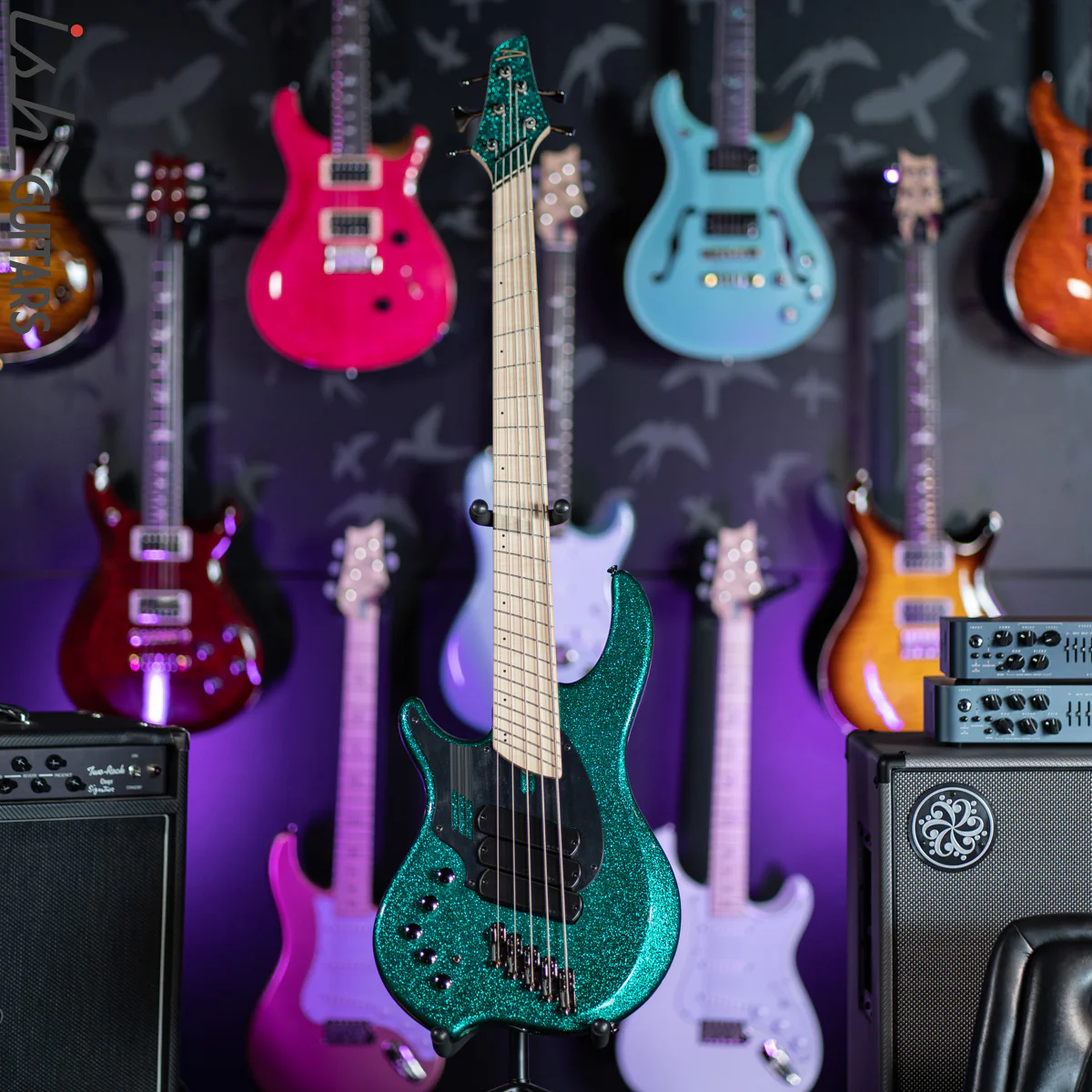 Dingwall Left Handed NG-3 5-String Gloss Metalflake Aquamarine - Image 2
