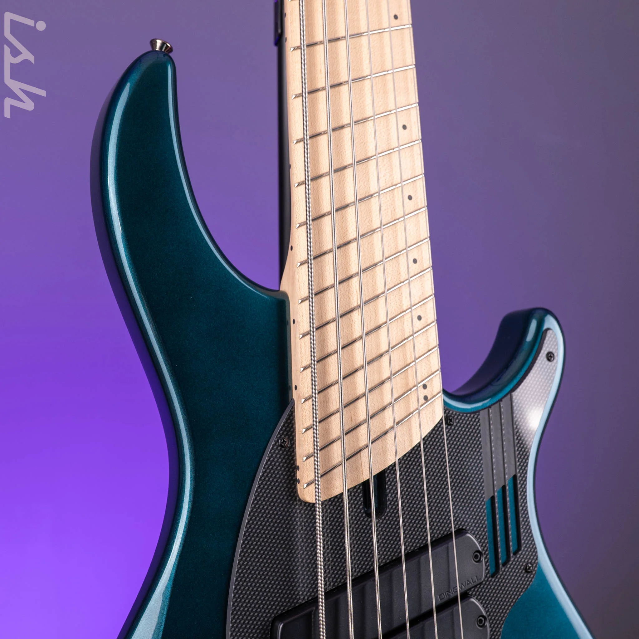2021 Dingwall NG3 6-String Bass Black Forest Green - Image 4