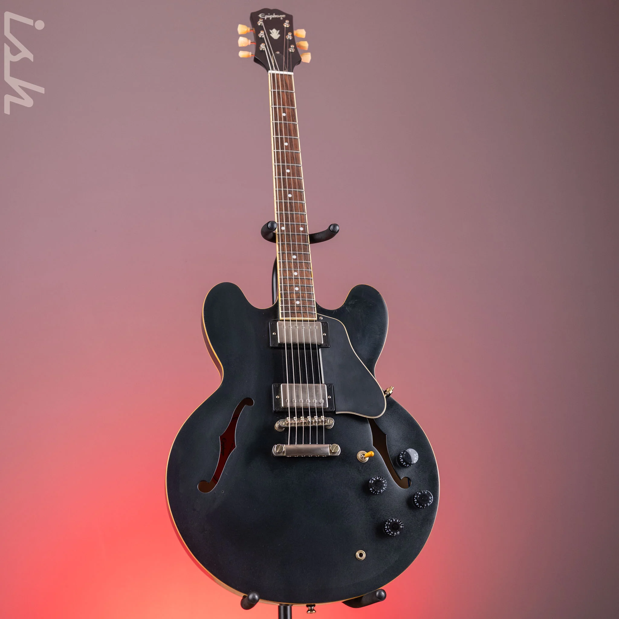 2021 Epiphone ES-335 Black - Image 2