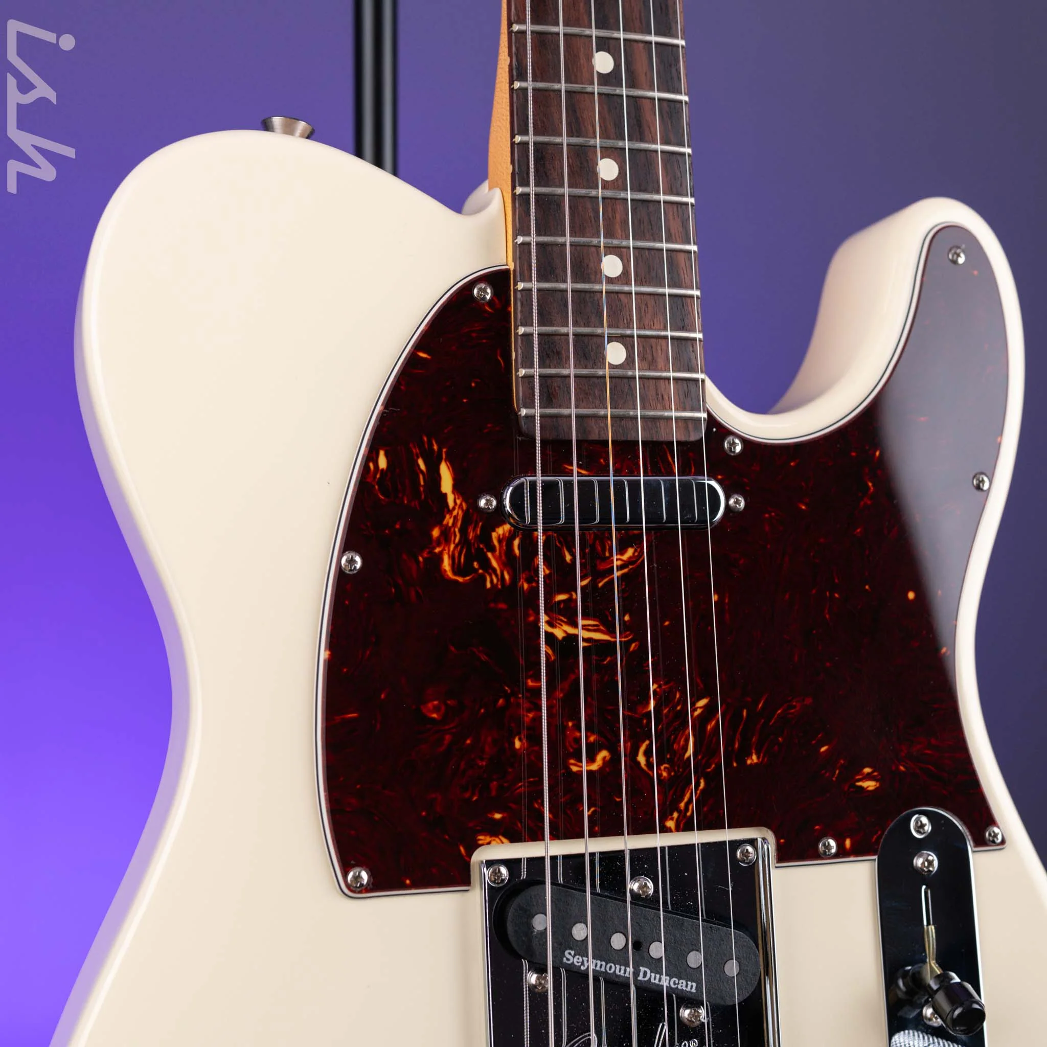 2021 Fender Am Pro II Tele Olympic White - Image 3