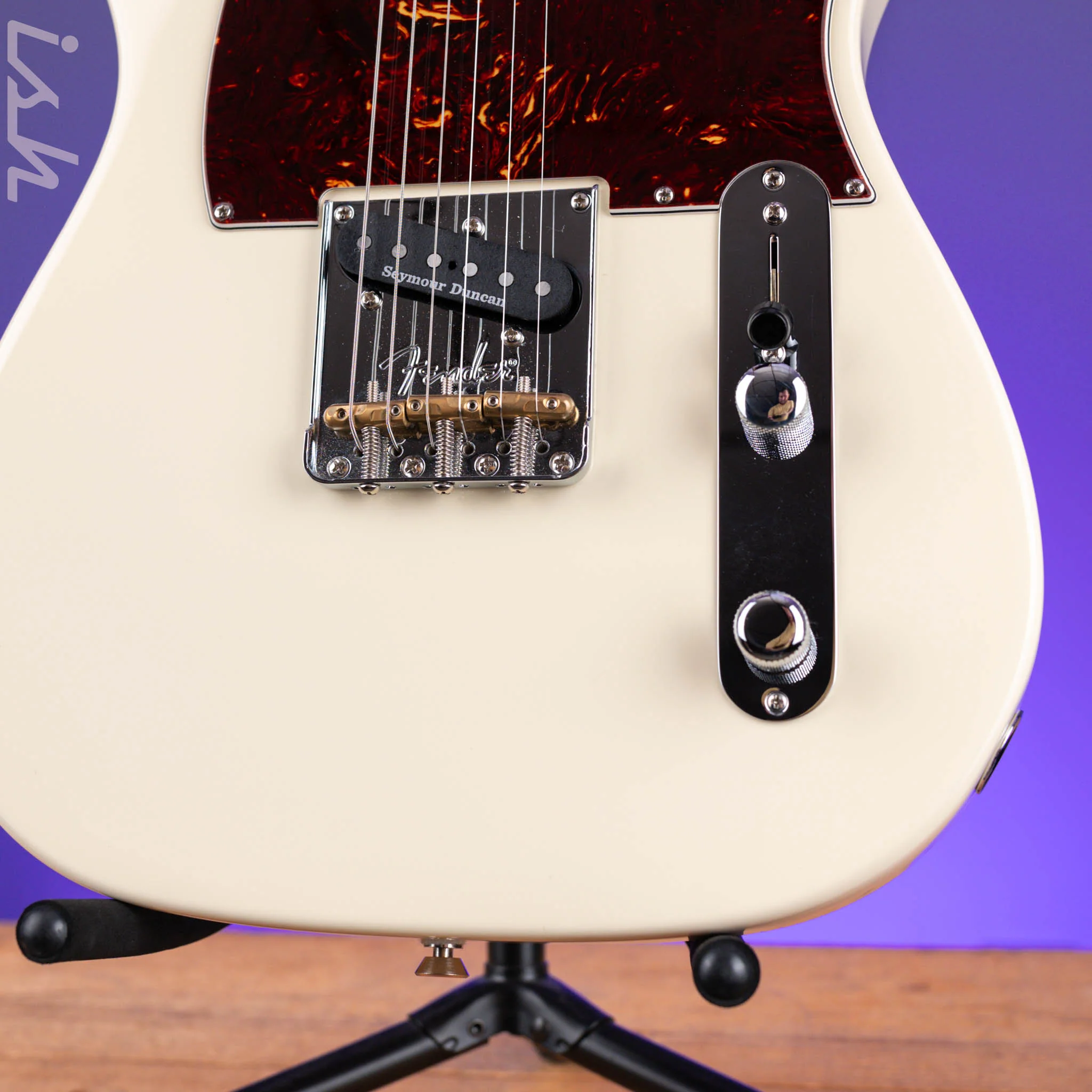 2021 Fender Am Pro II Tele Olympic White - Image 4