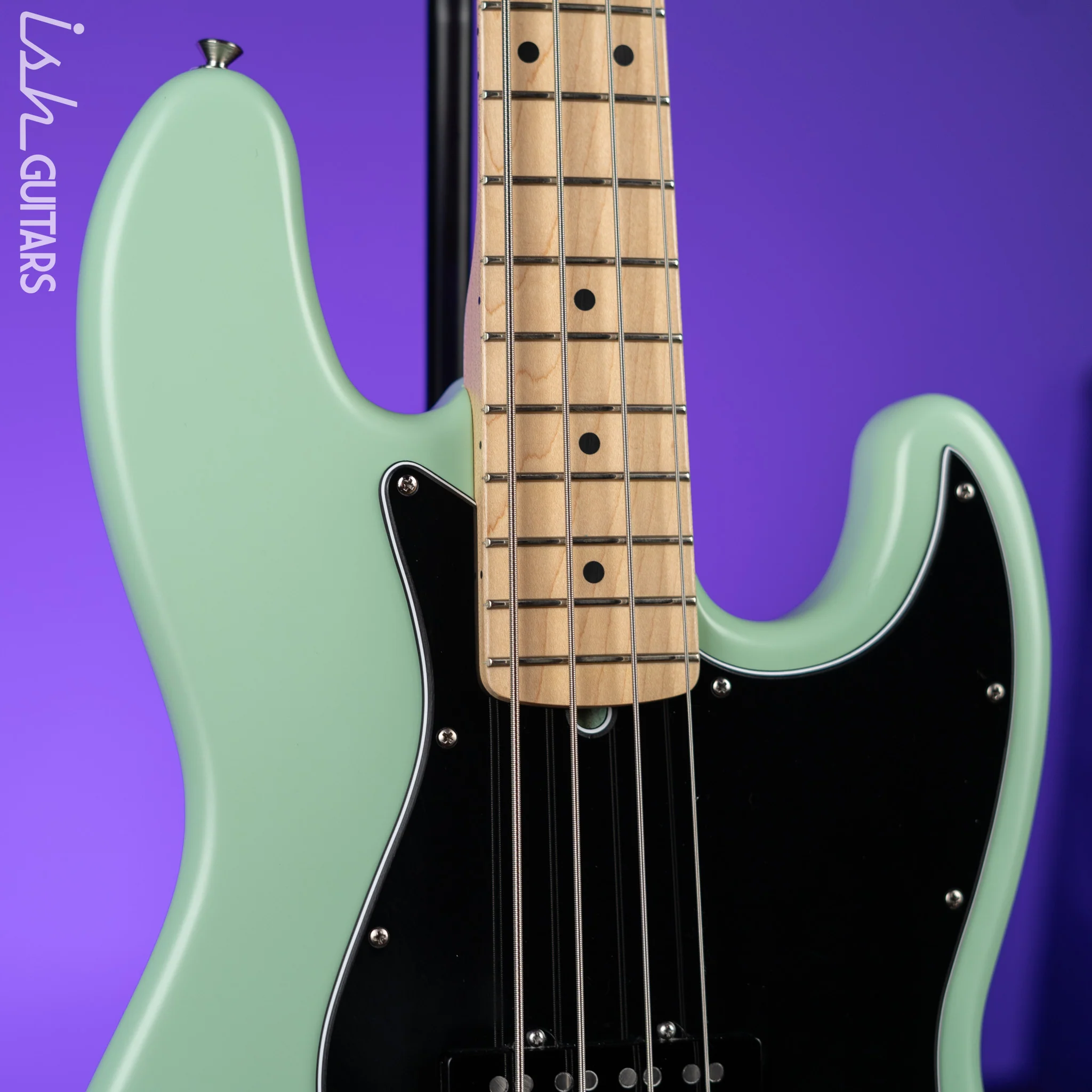 2021 Fender American Performer Jazz Bass Seafoam Green Satin - Image 3