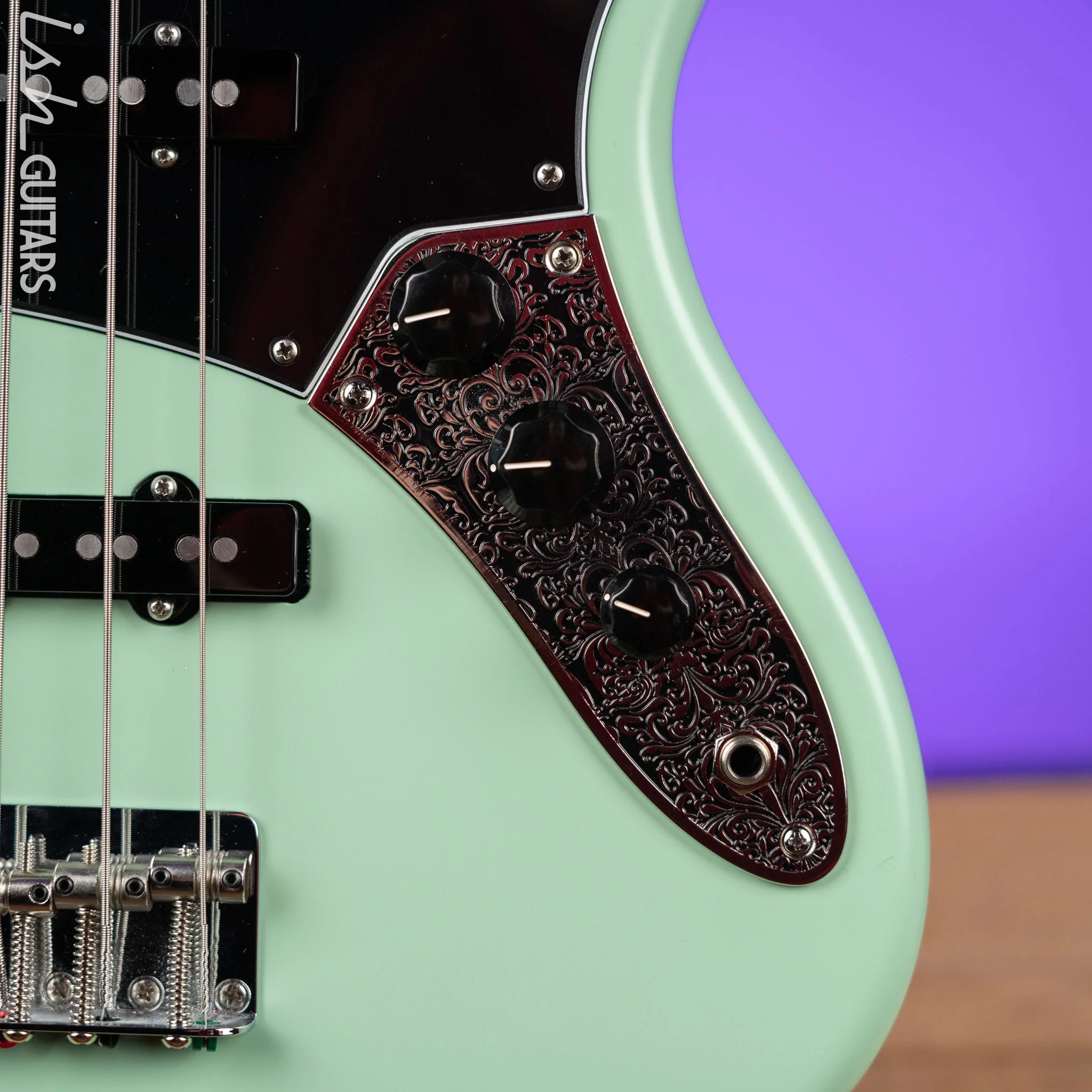 2021 Fender American Performer Jazz Bass Seafoam Green Satin - Image 5