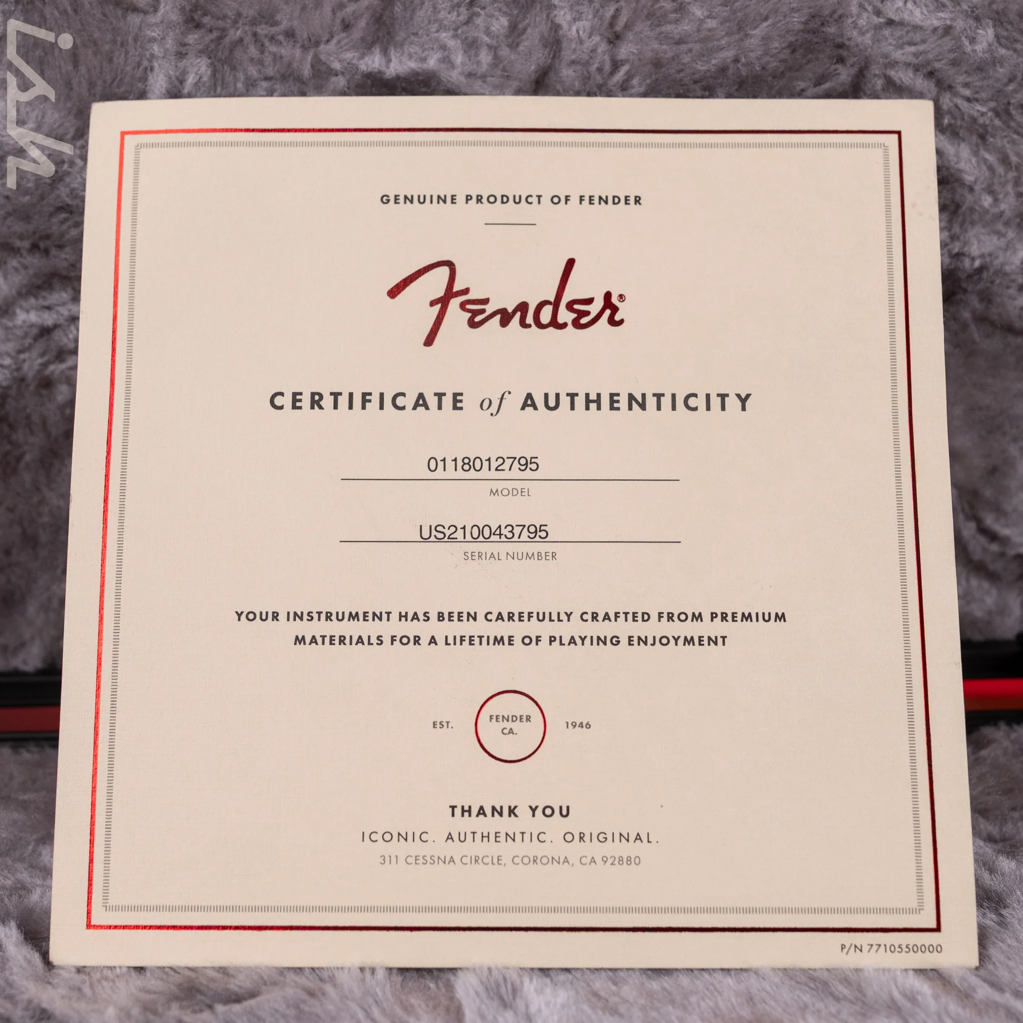 2021 Fender American Ultra Stratocaster Cobra Blue - Image 13