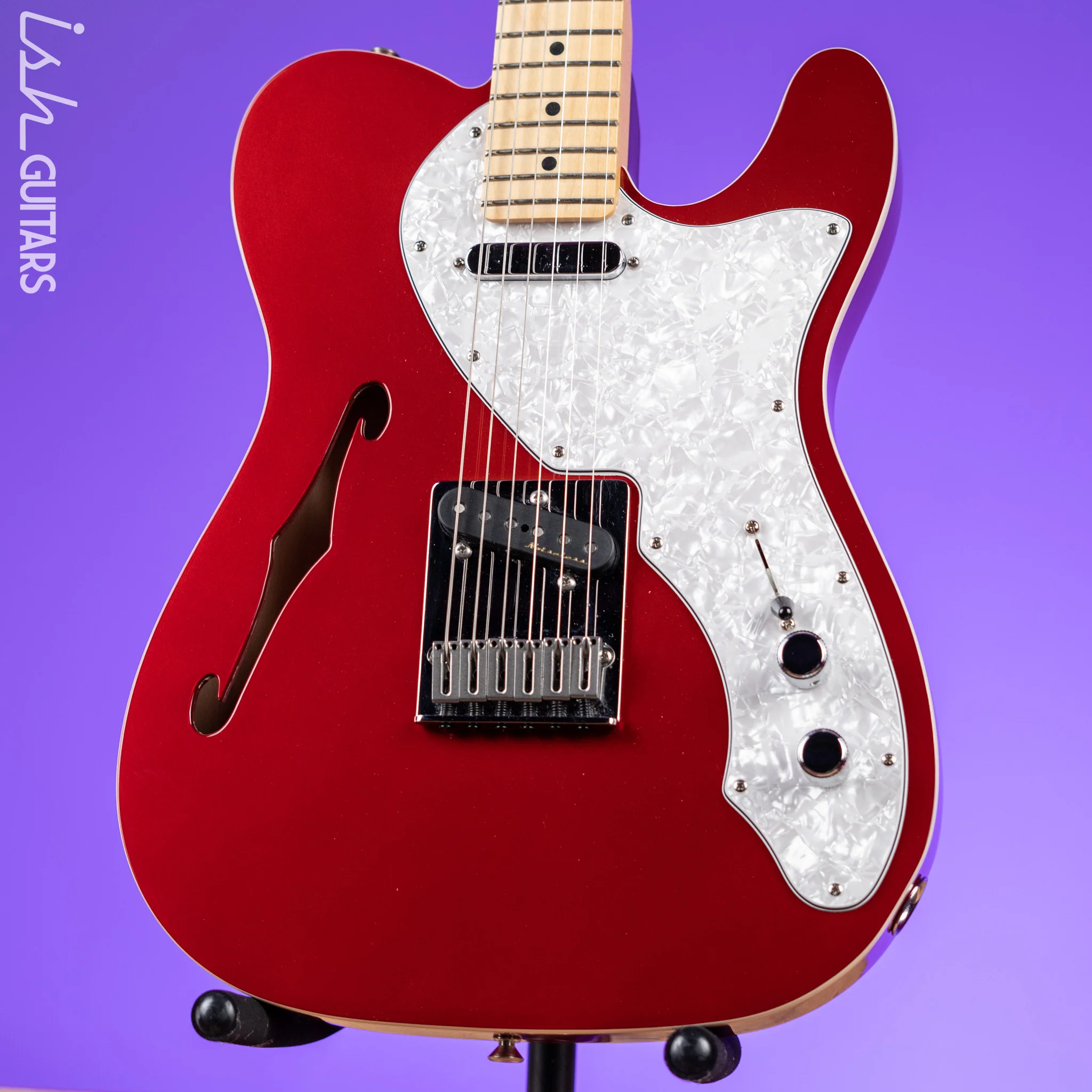 2021 Fender Deluxe Telecaster Thinline Candy Apple Red