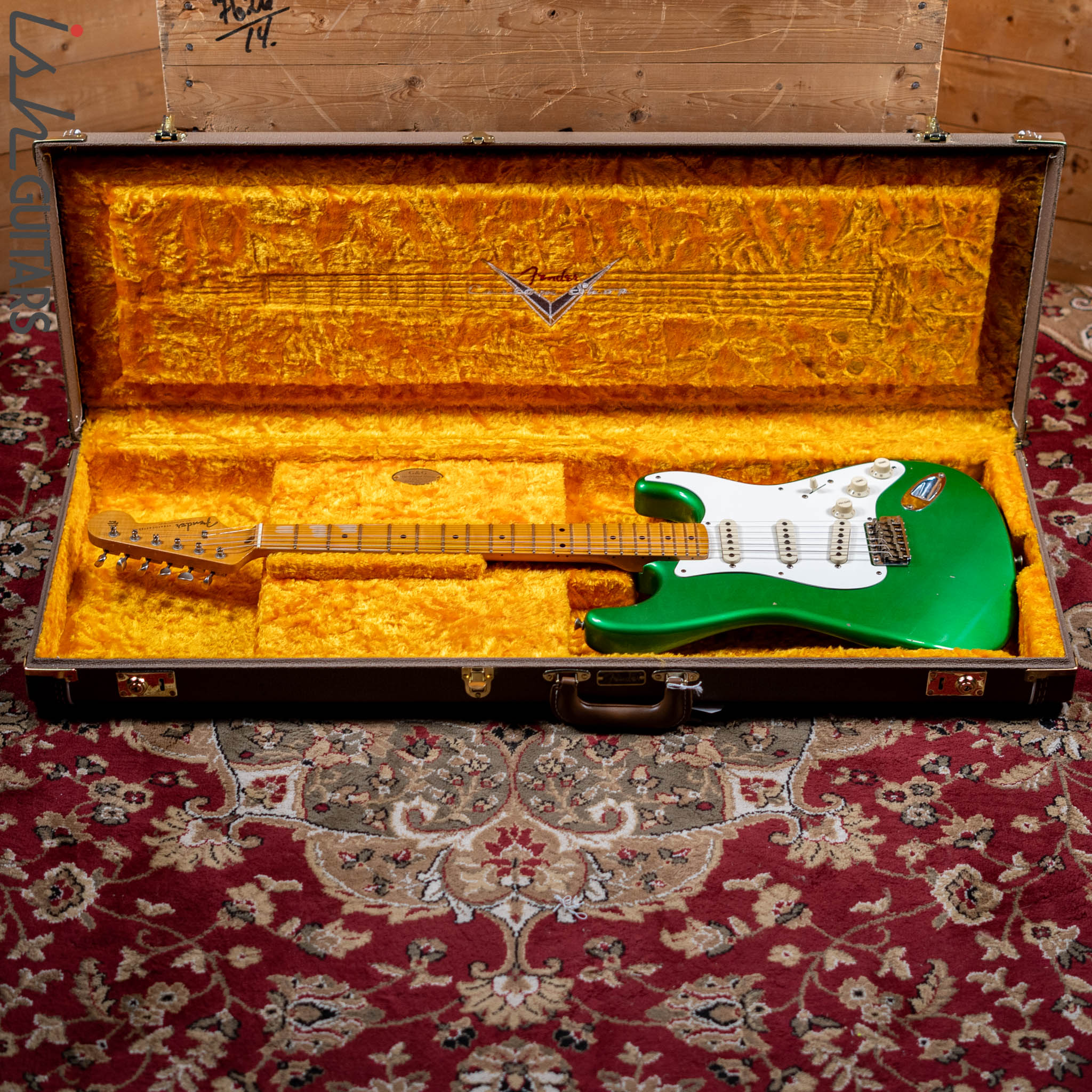 2021 Fender LTD ‘58 Stratocaster Journeyman Candy Green Relic - Image 15