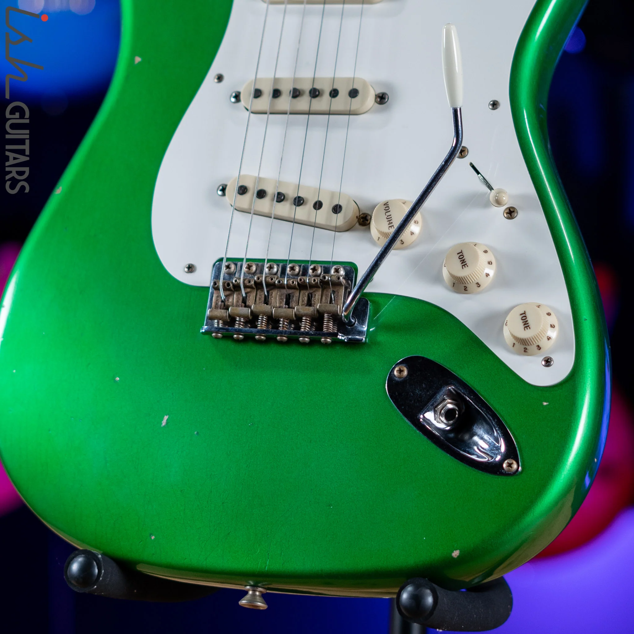 2021 Fender LTD ‘58 Stratocaster Journeyman Candy Green Relic - Image 4