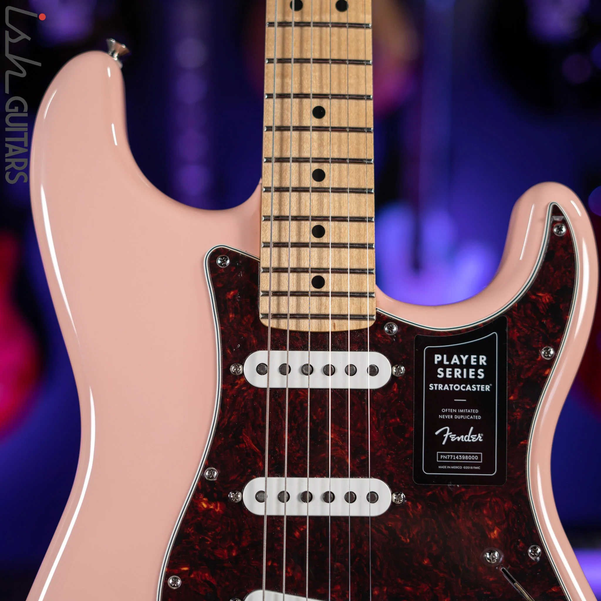 2021 Fender Player’s Series Stratocaster Mexico Shell Pink MINT - Image 3