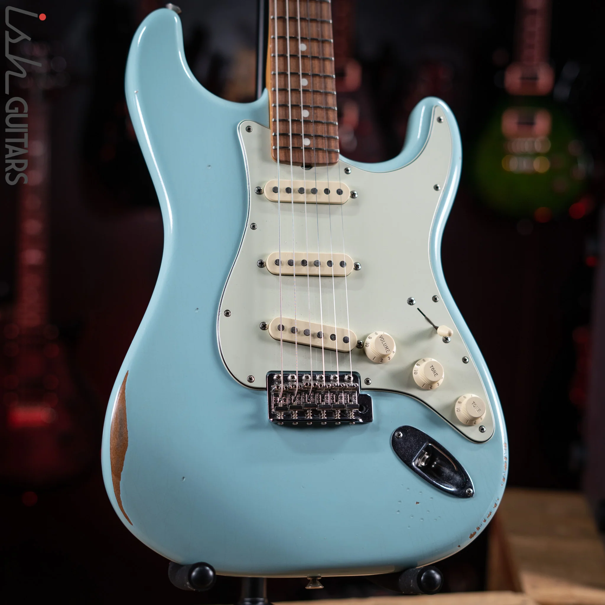 2021 Fender Road Worn Stratocaster Daphne Blue