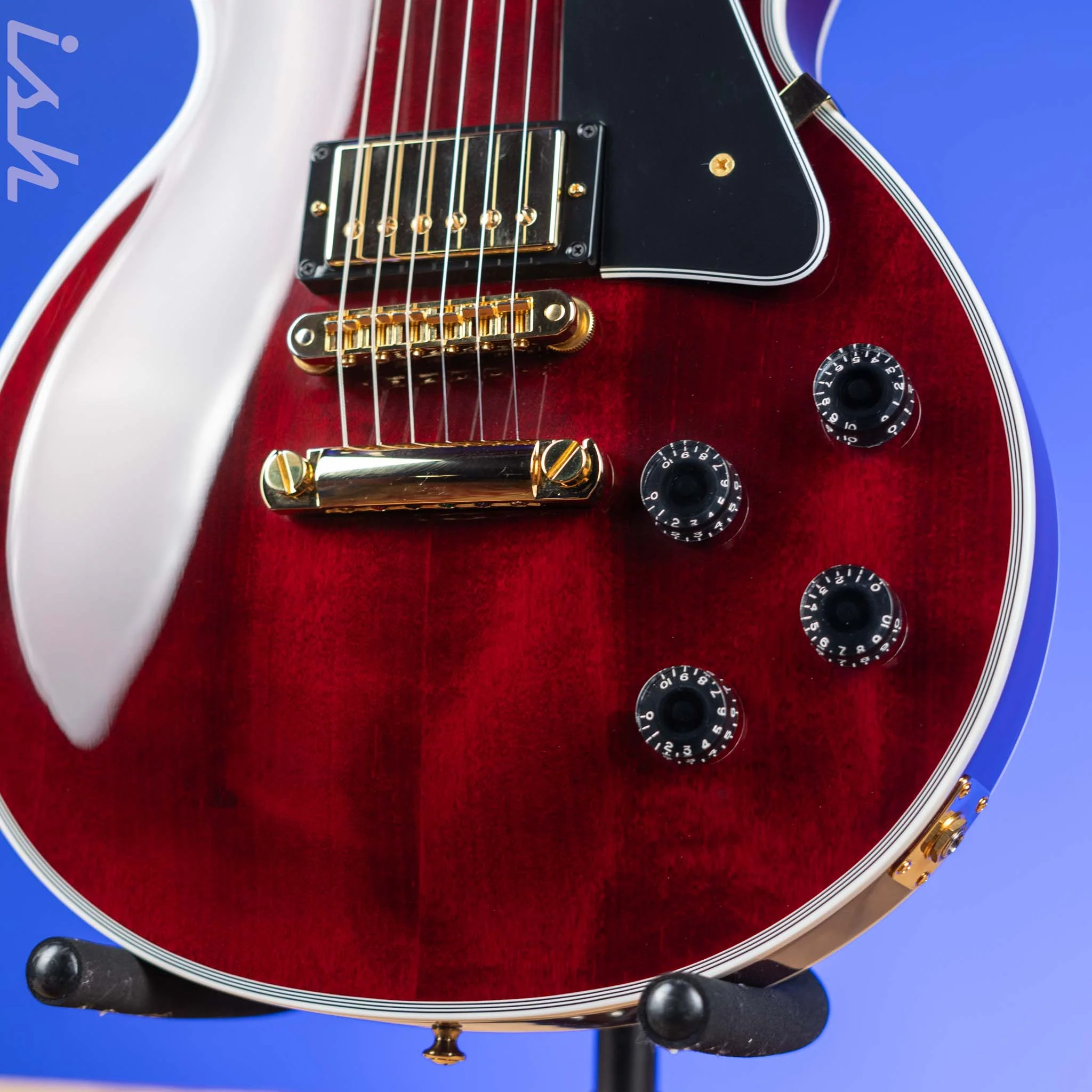 2021 Gibson Les Paul Custom Wine Red w/ Gold Hardware - Image 4