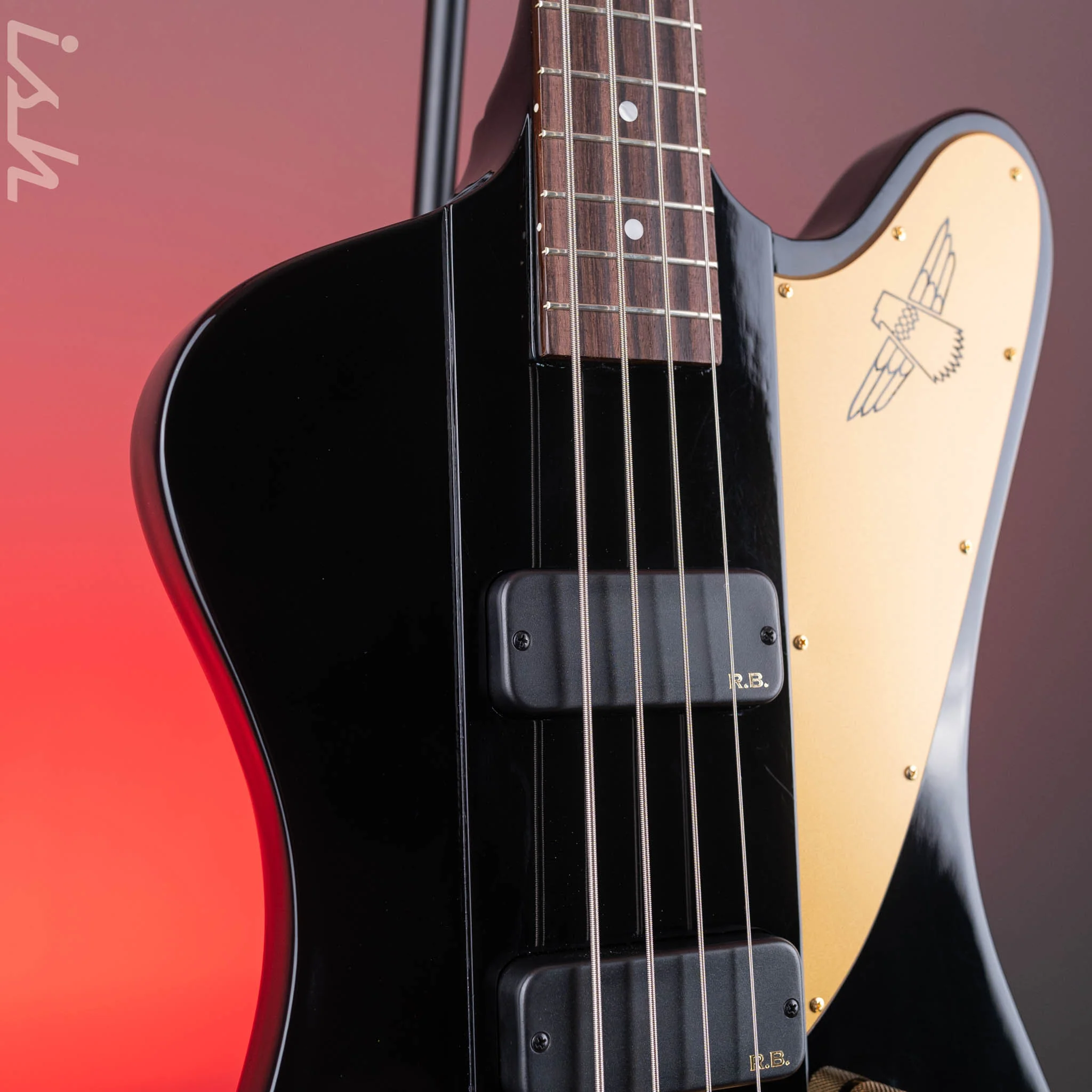 2021 Gibson Rex Brown Thunderbird Black - Image 3