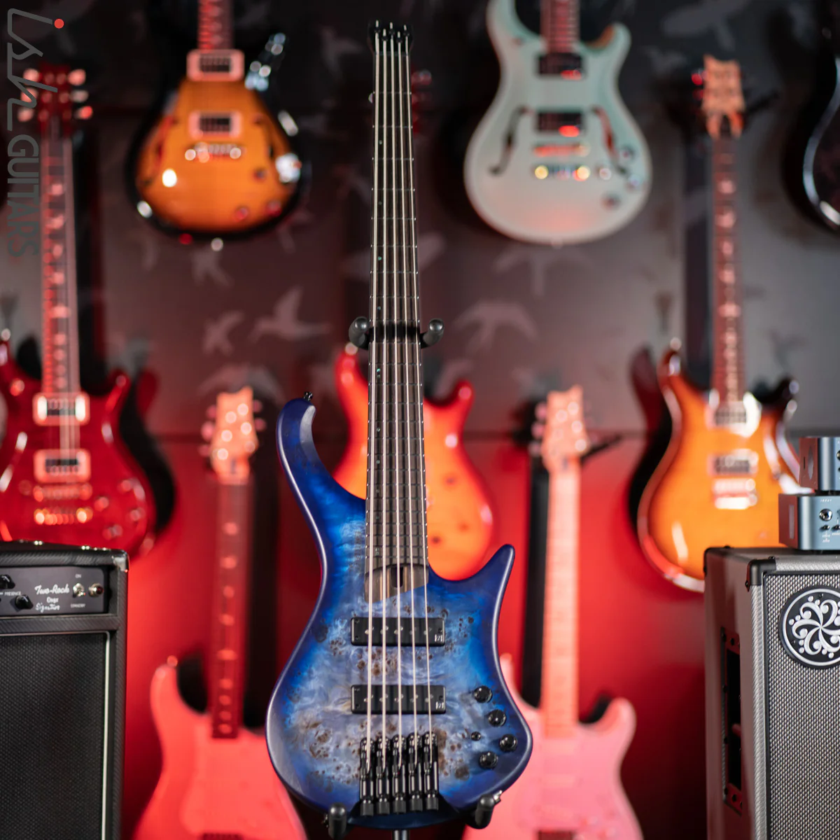 Ibanez EHB1505 5-String Bass Guitar Pacific Blue Burst - Image 2