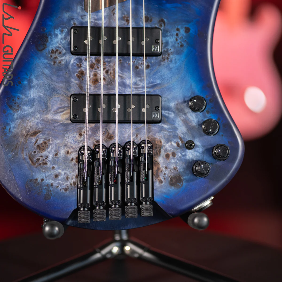 Ibanez EHB1505 5-String Bass Guitar Pacific Blue Burst - Image 4