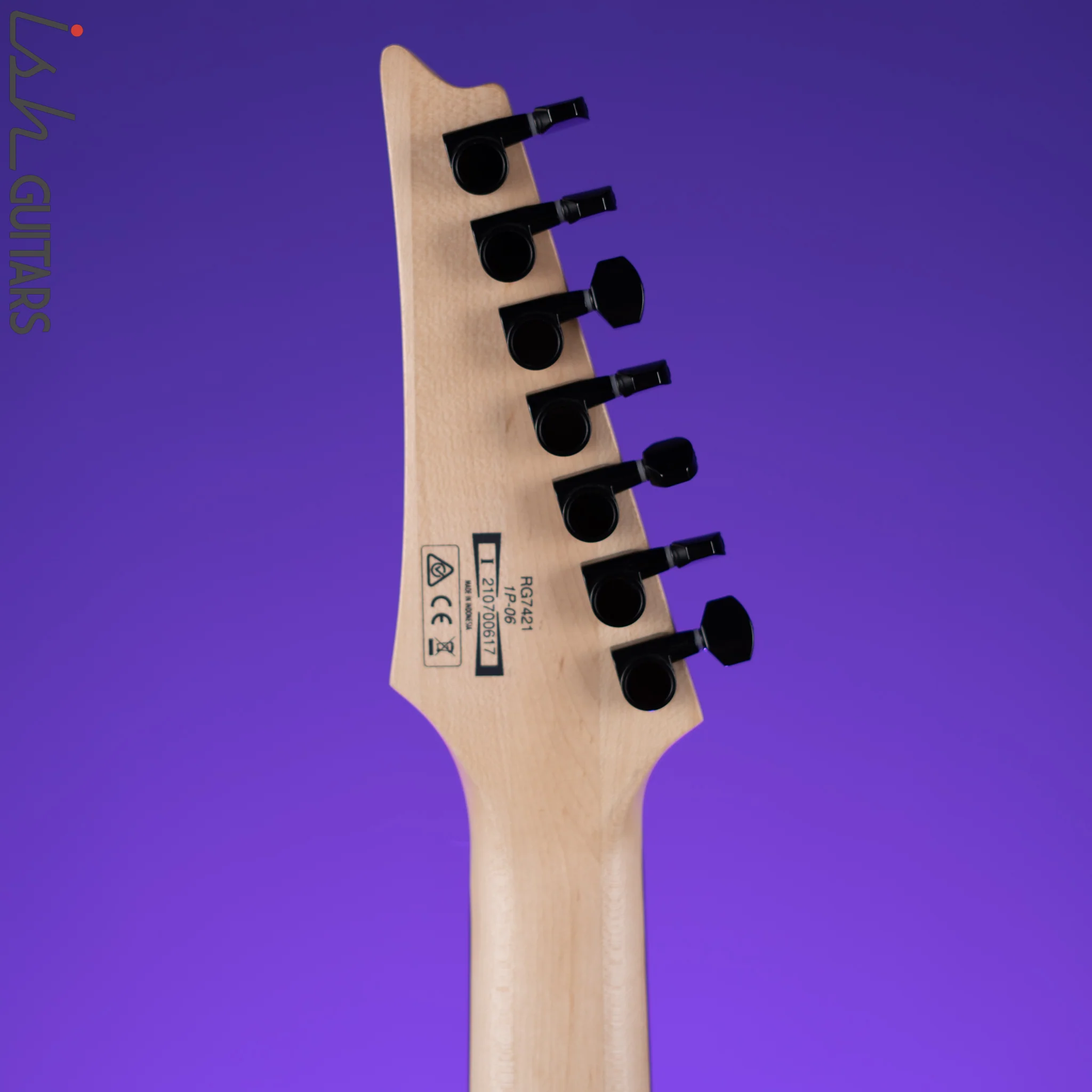 2021 Ibanez RG7421 Pearl Black Fade Metallic - Image 10