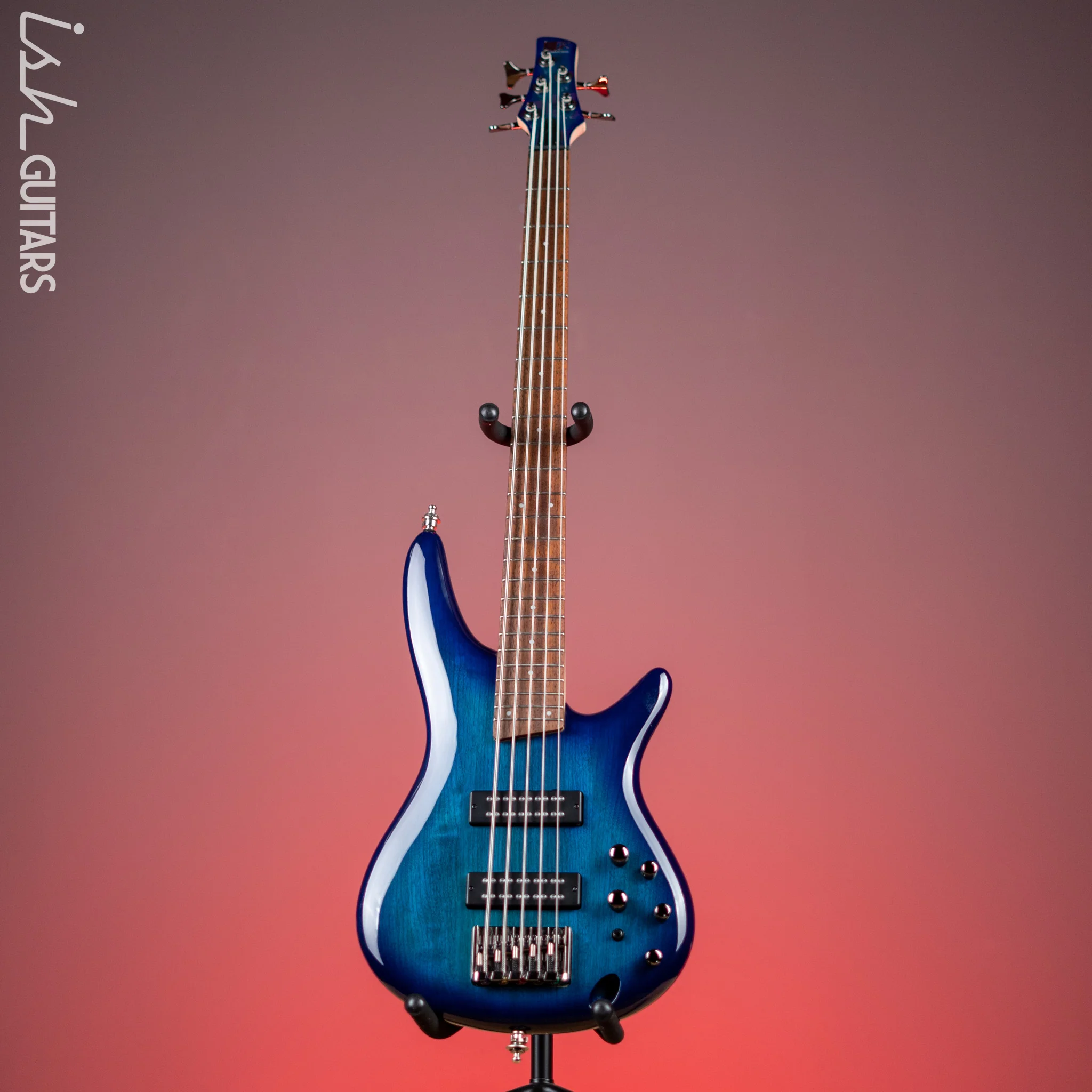 2021 Ibanez SDGR SR375E Sapphire Blue - Image 2