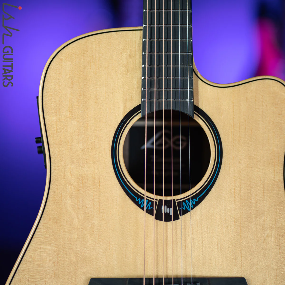 Lâg THV30DCE Dreadnought Hyvibe Tramontane Smart Guitar - Image 4