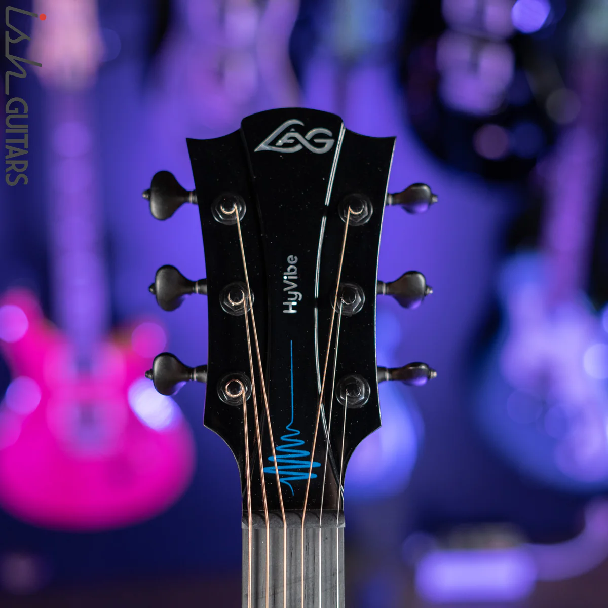 Lag Tramontane HyVibe THV30DCE Acoustic Electric Smart Guitar Natural - Image 6