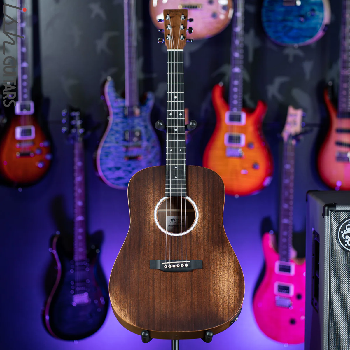 Martin DJr-10E Streetmaster Natural Sapele - Image 2