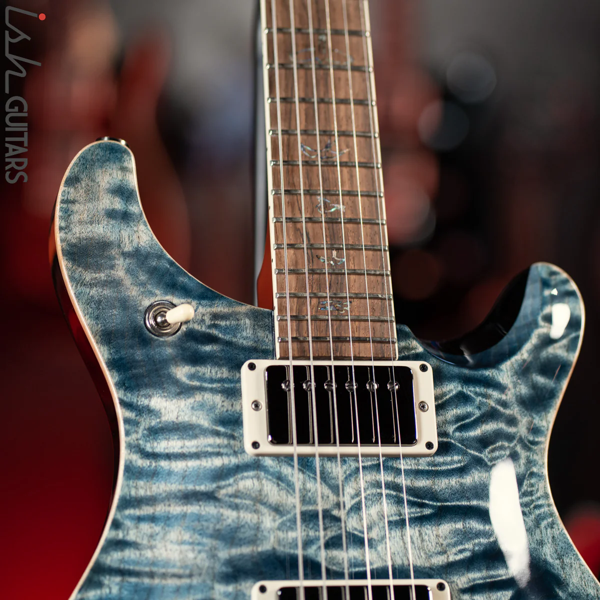 PRS McCarty 594 Wood Library Faded Whale Blue 10 Top Quilt - Image 5