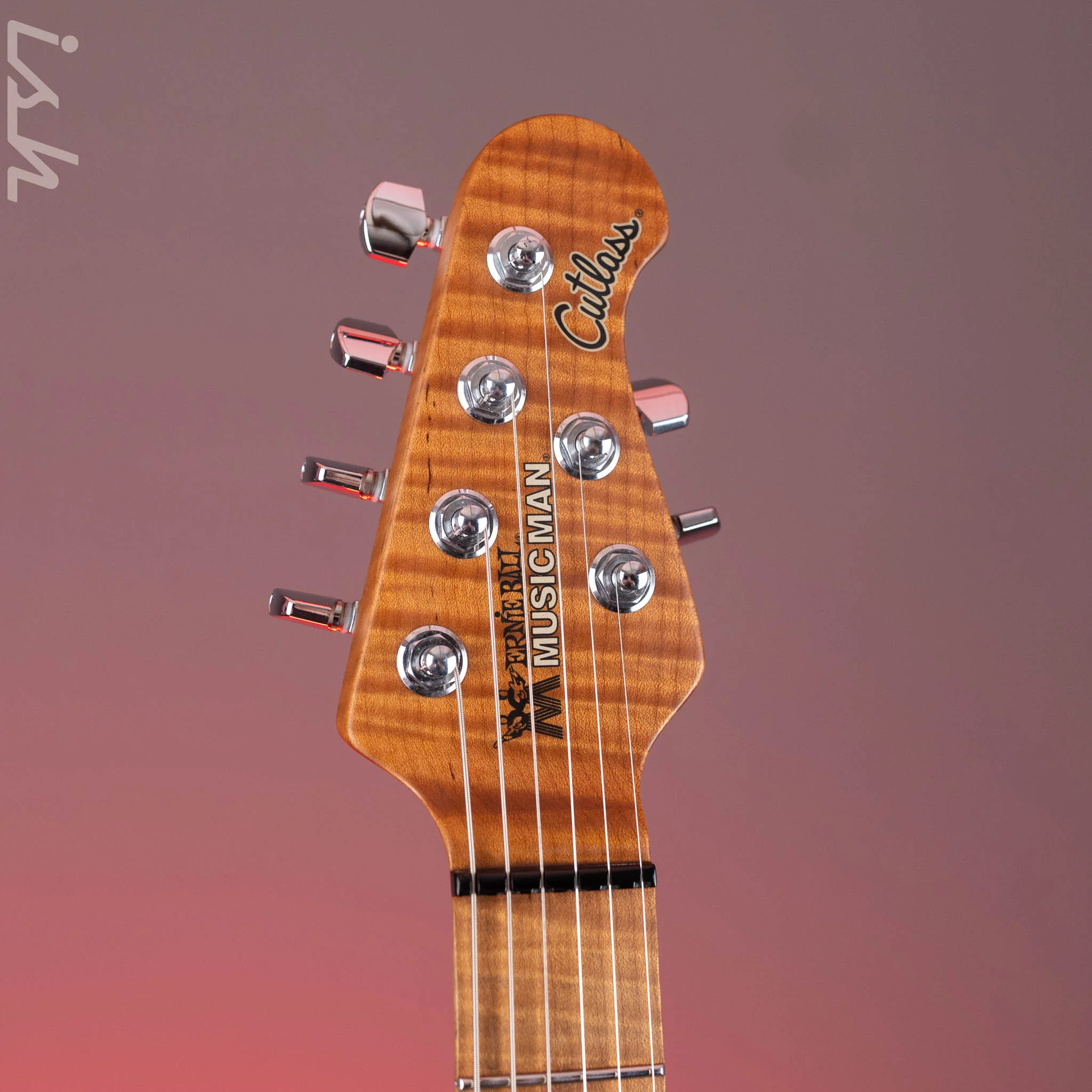 2021 Ernie Ball Music Man Hunter Hayes Cutlass SSS Toluca Lake Blue - Image 7