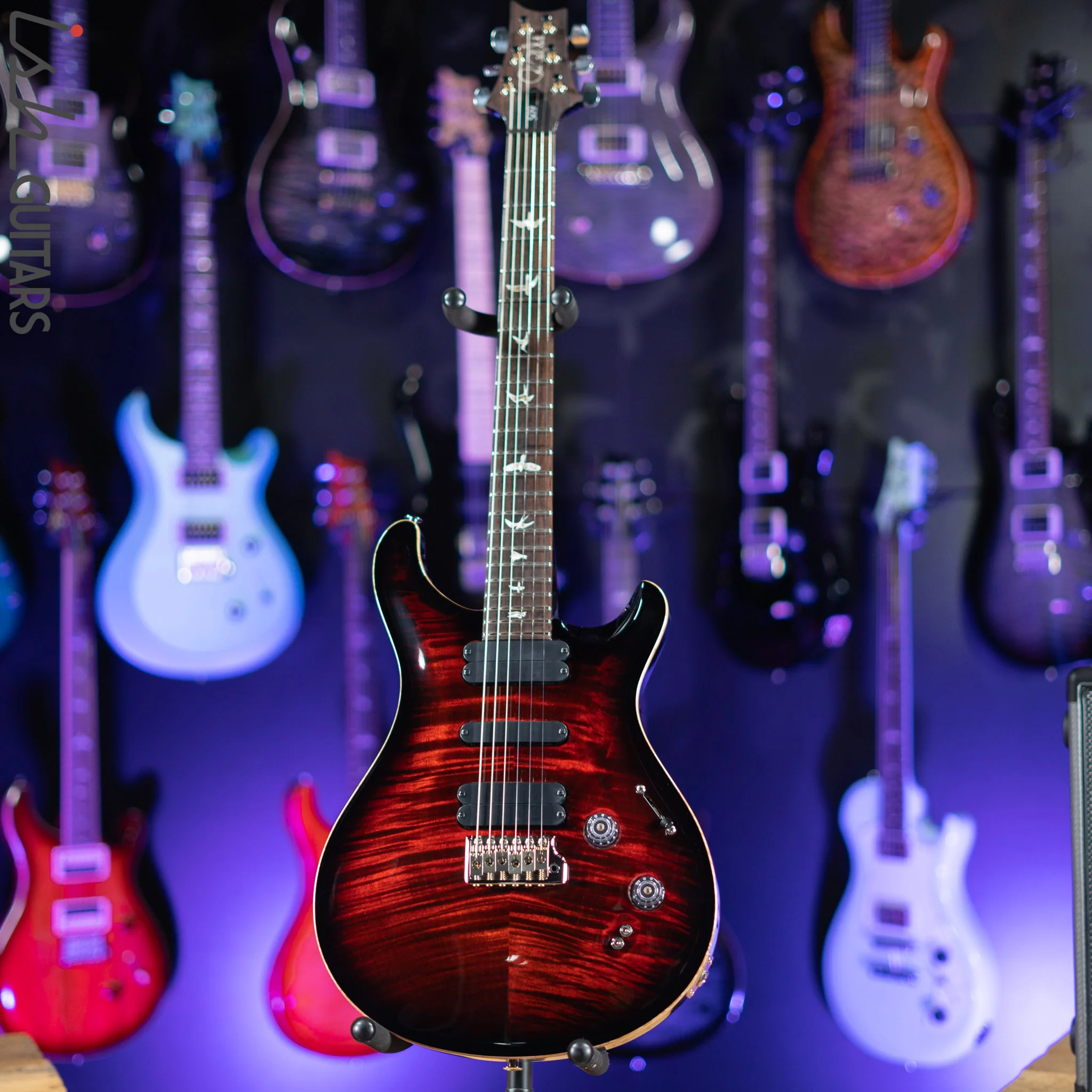 2021 PRS 509 Fire Red Burst Electric Guitar - Image 2