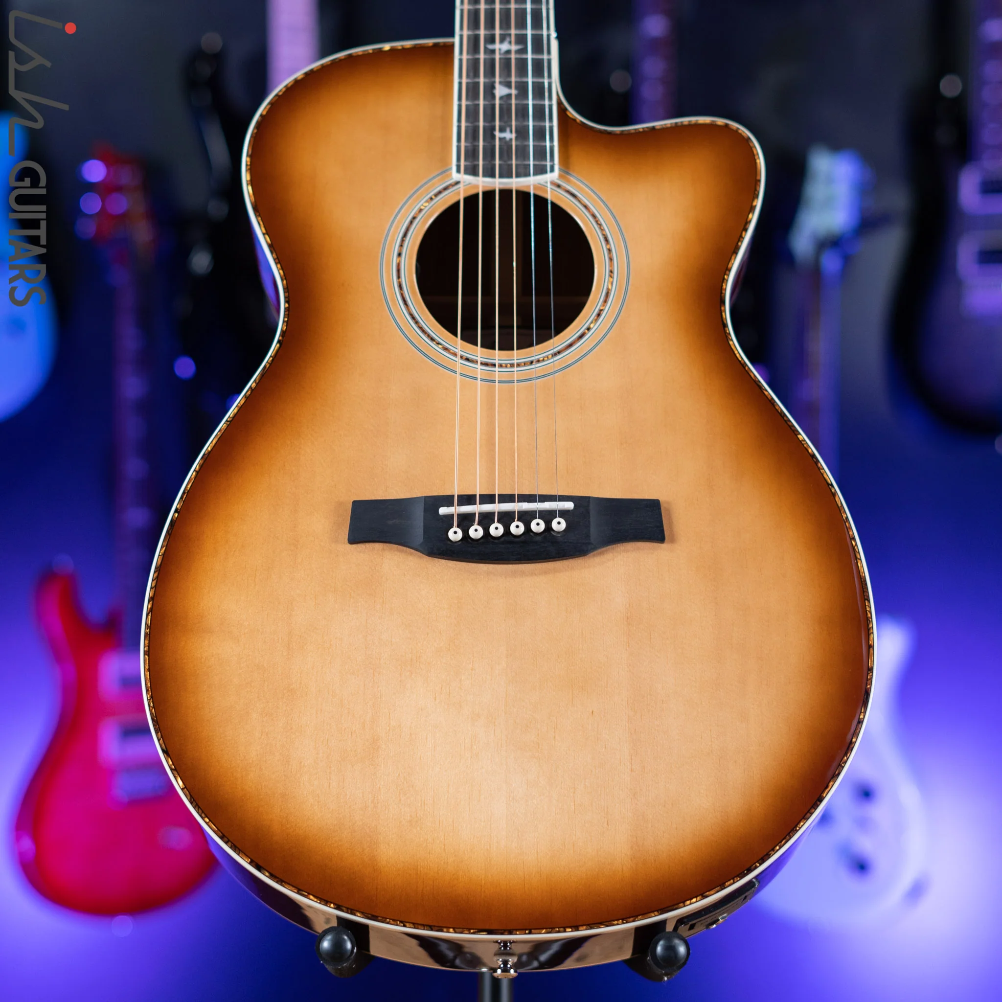 2021 PRS Angelus A40E Acoustic-Electric Guitar Tobacco Sunburst - Image 2
