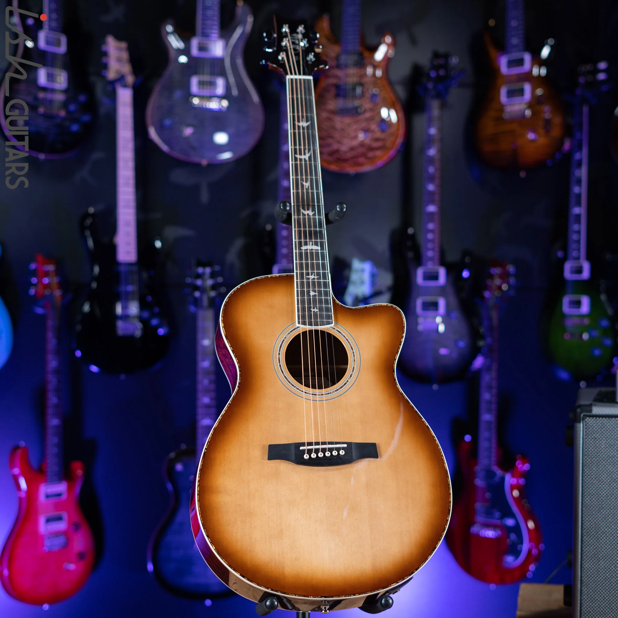 2021 PRS Angelus A40E Acoustic-Electric Guitar Tobacco Sunburst - Image 3