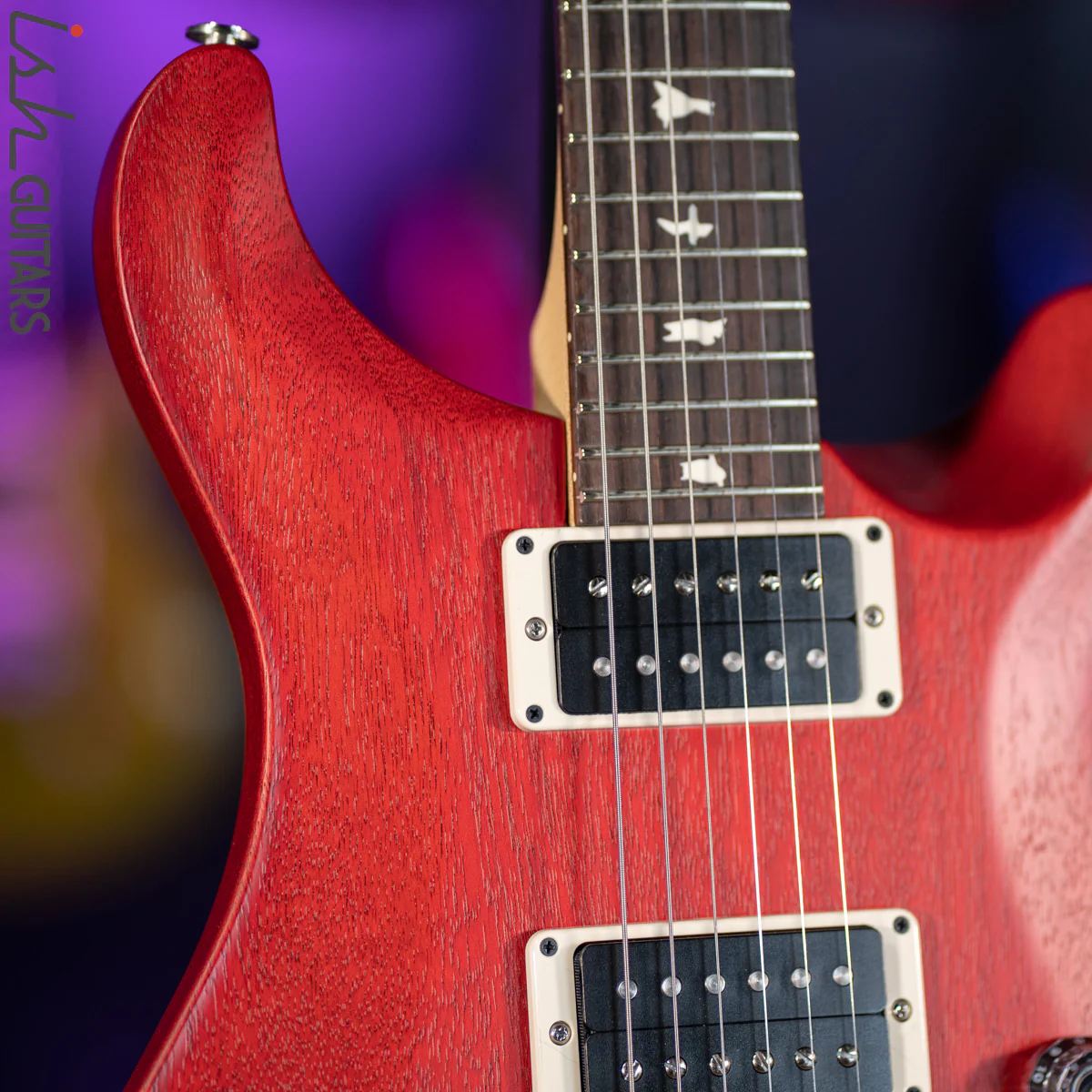 2021 PRS CE 24 Standard Satin Nitro Vintage Cherry - Image 3