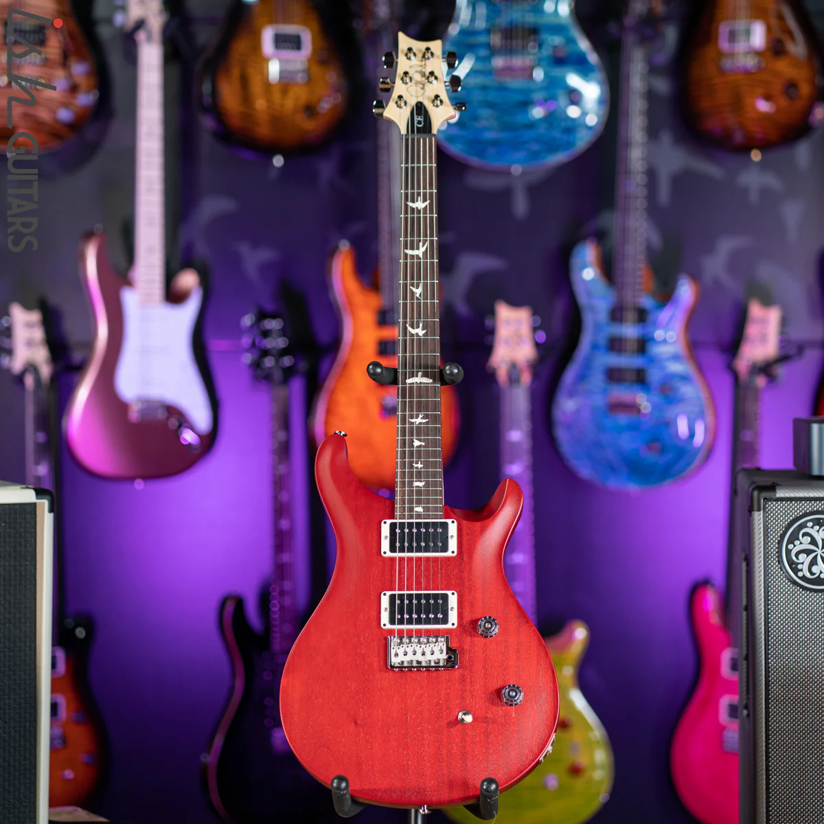 2021 PRS CE 24 Standard Satin Nitro Vintage Cherry - Image 2