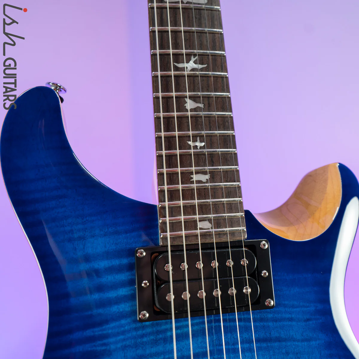 2021 PRS SE Custom 24 Faded Blue Burst - Image 5
