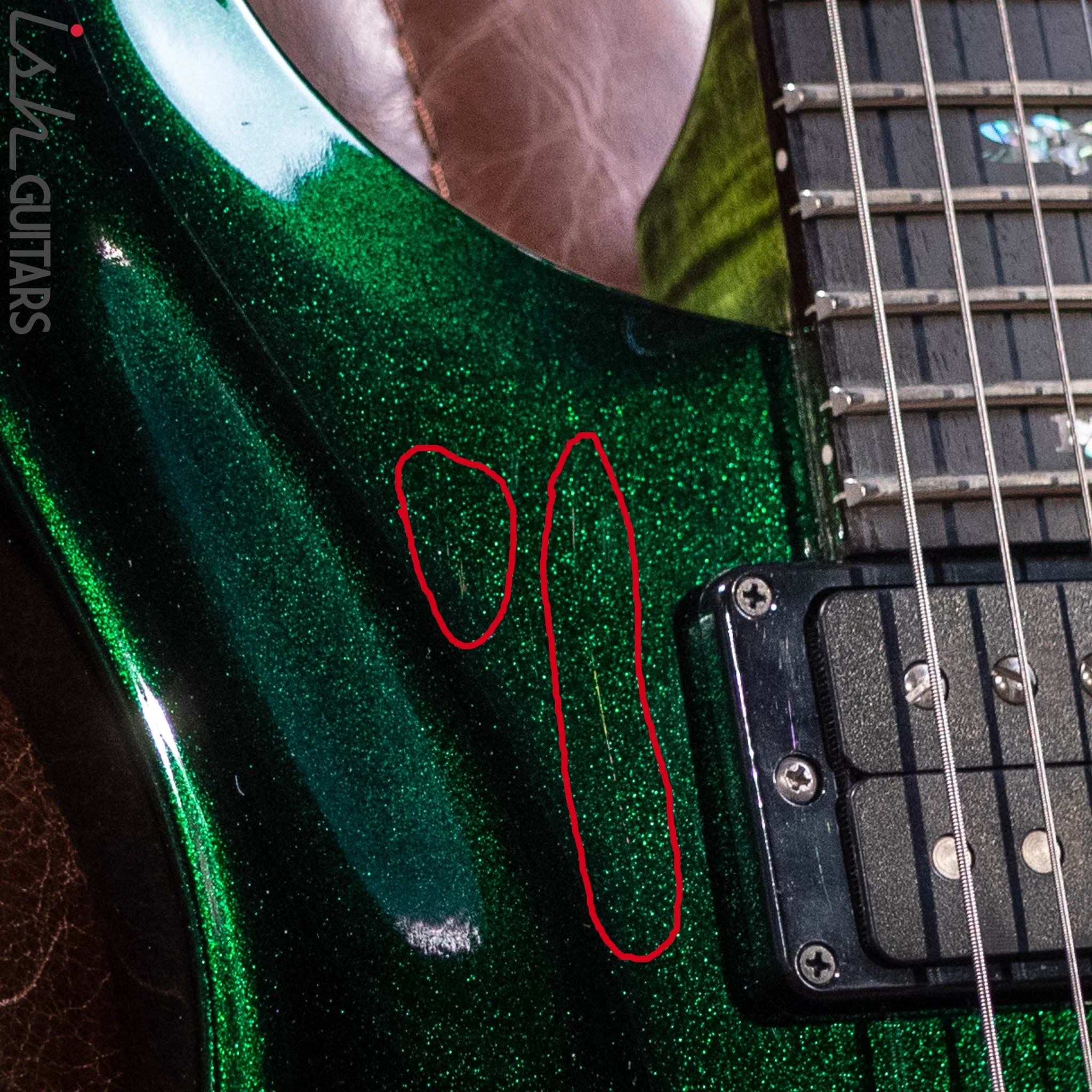 2021 PRS Custom 24 Floyd Rose Custom Color Emerald Green Metallic - Image 4