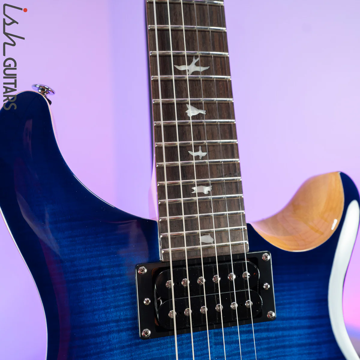 2021 PRS SE Custom 24 Faded Blue Burst - Image 6