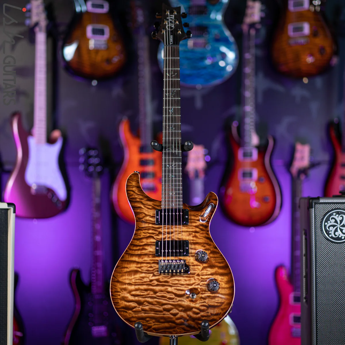 PRS Custom 24 Wood Library Copperhead Burst One Piece Quilt 10 Top Rosewood Neck - Image 2