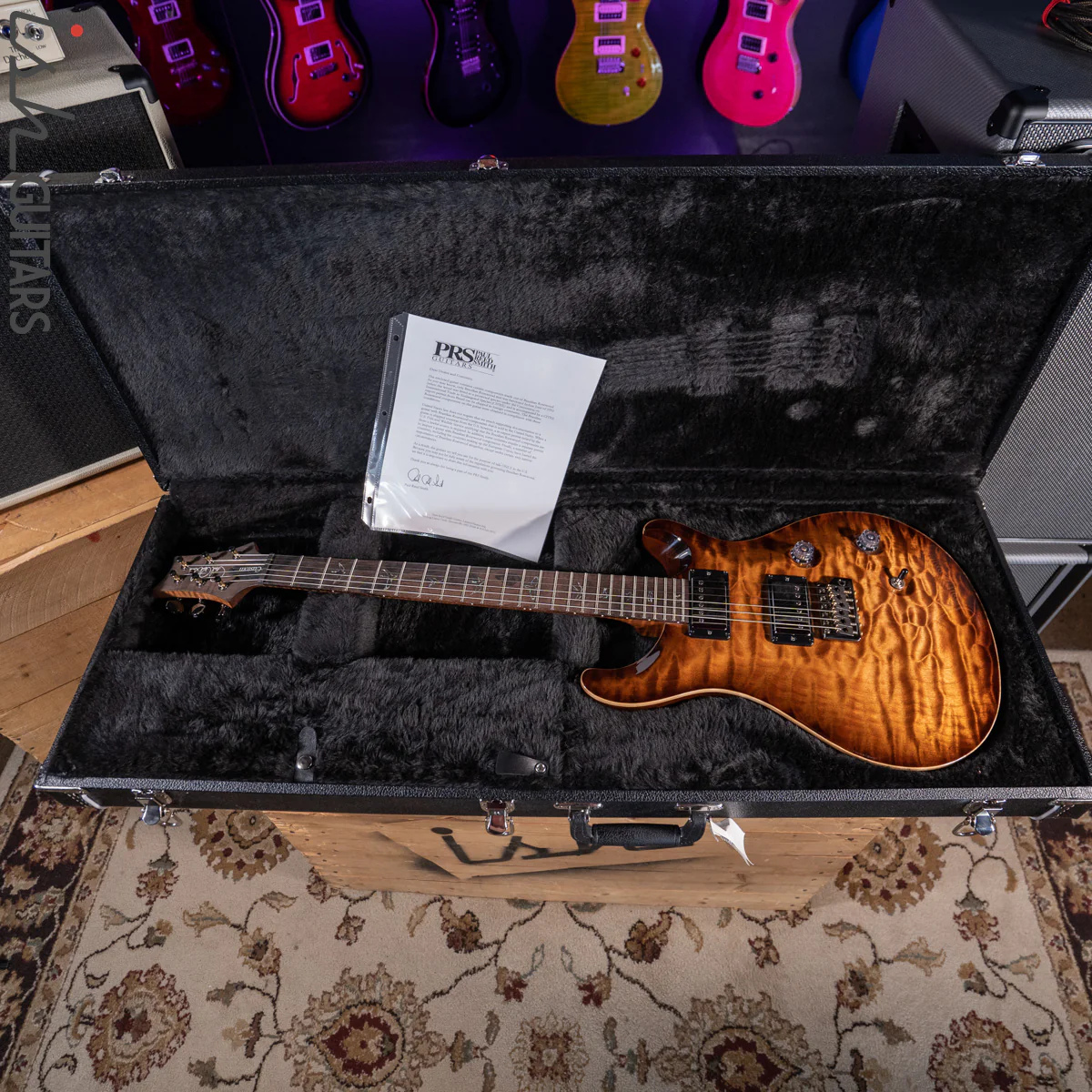 PRS Custom 24 Wood Library Copperhead Burst One Piece Quilt 10 Top - Image 13