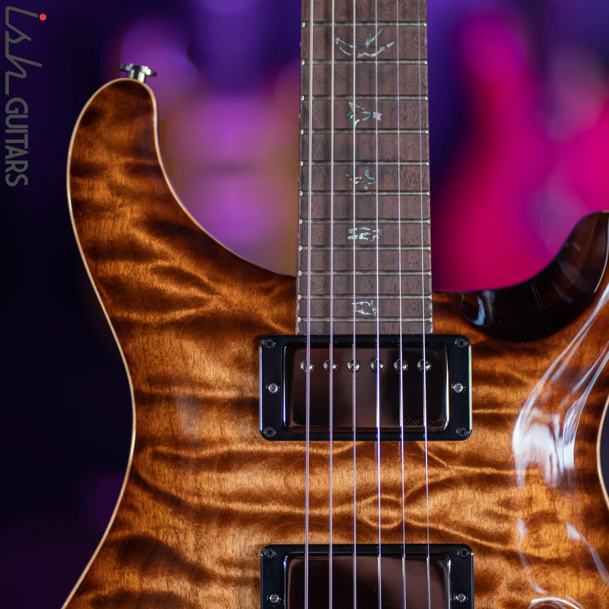 PRS Custom 24 Wood Library Copperhead Burst One Piece Quilt 10 Top - Image 3