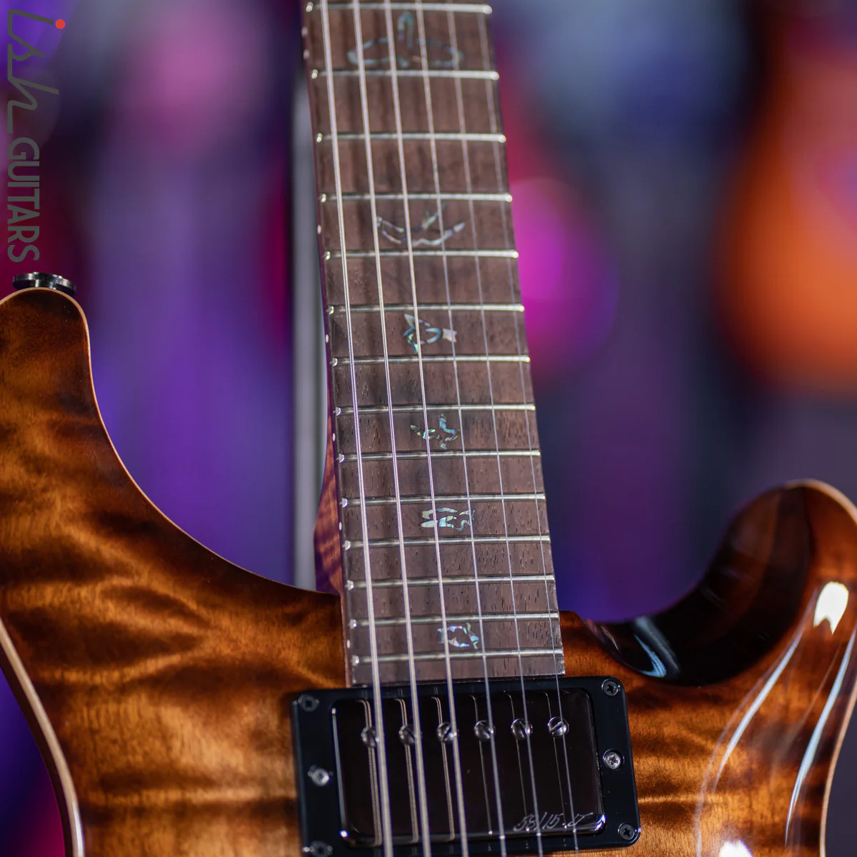 PRS Custom 24 Wood Library Copperhead Burst One Piece Quilt 10 Top - Image 5